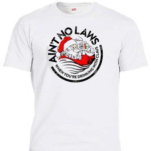 AIN'T NO CLAWS LIKE SANTA CLAWS, COOL SELZER MENS- T-SHIRT T-1478